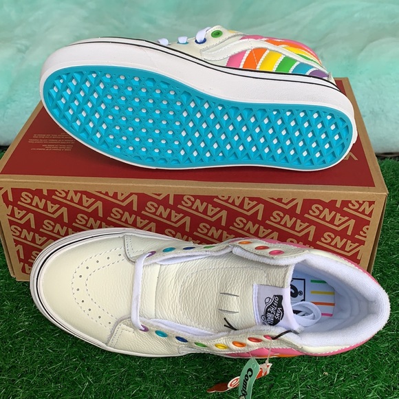 VANS SUPER COMFYCUSH S FLOUR SHOP RAINBOW/TRWHT WM - Picture 3 of 16